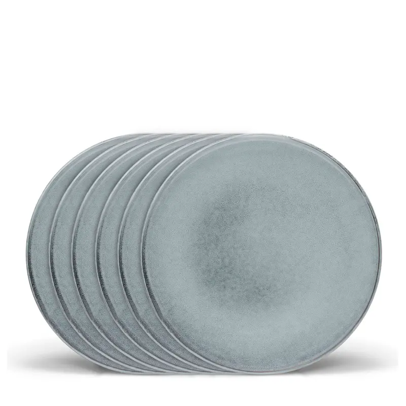 Relic Side Plate Set – Six 20Cm Round Ceramic Plates 1