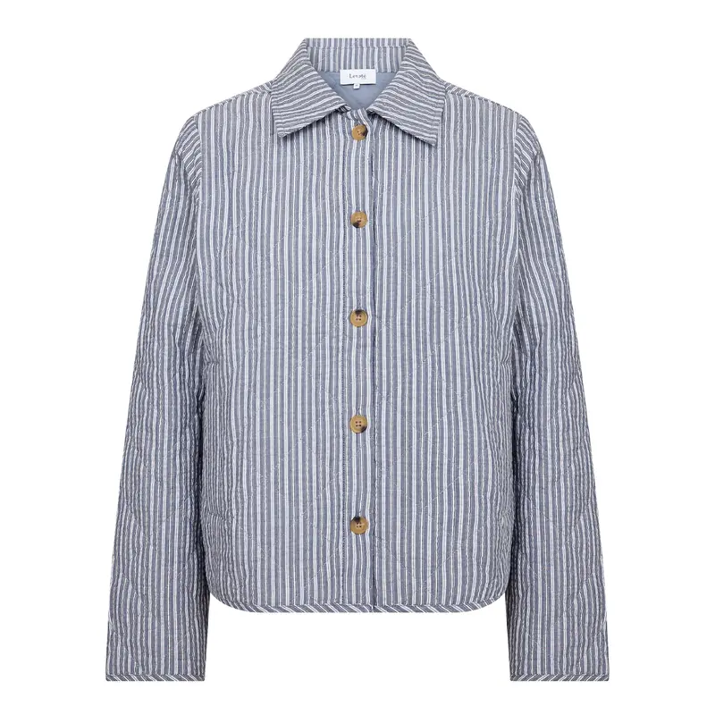 Ricko 1 Structured Jacket In Navy And White 1