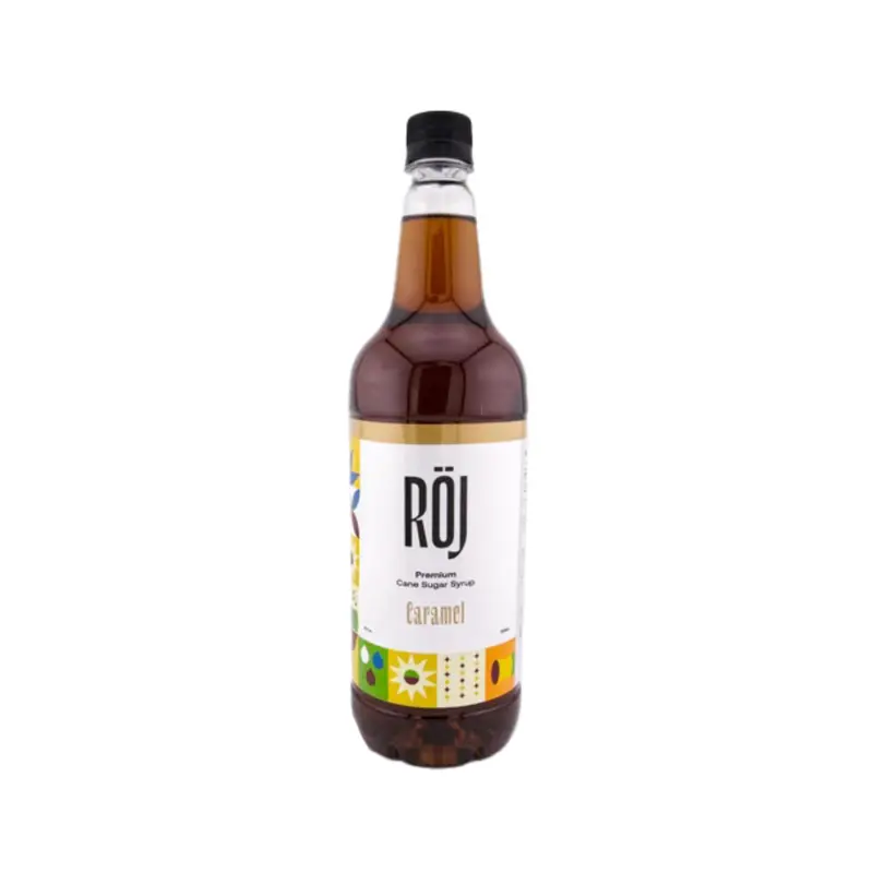Röj Caramel Flavor Syrup For Lattes And Dessert Drinks 1