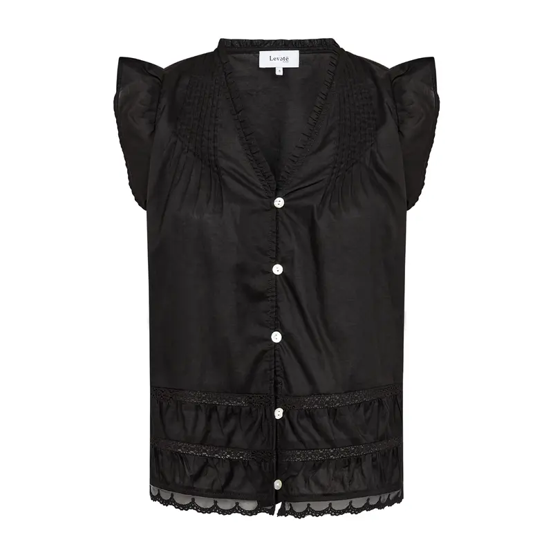 Rosy 2 Lightweight Top In True Black 1