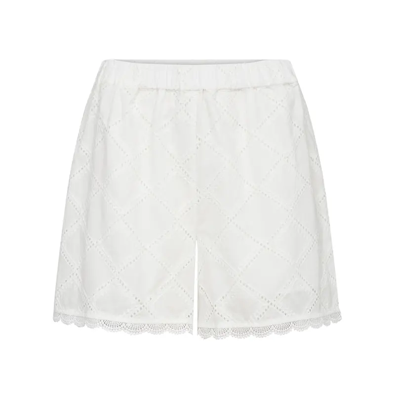 Row 3 White Tailored Shorts 1