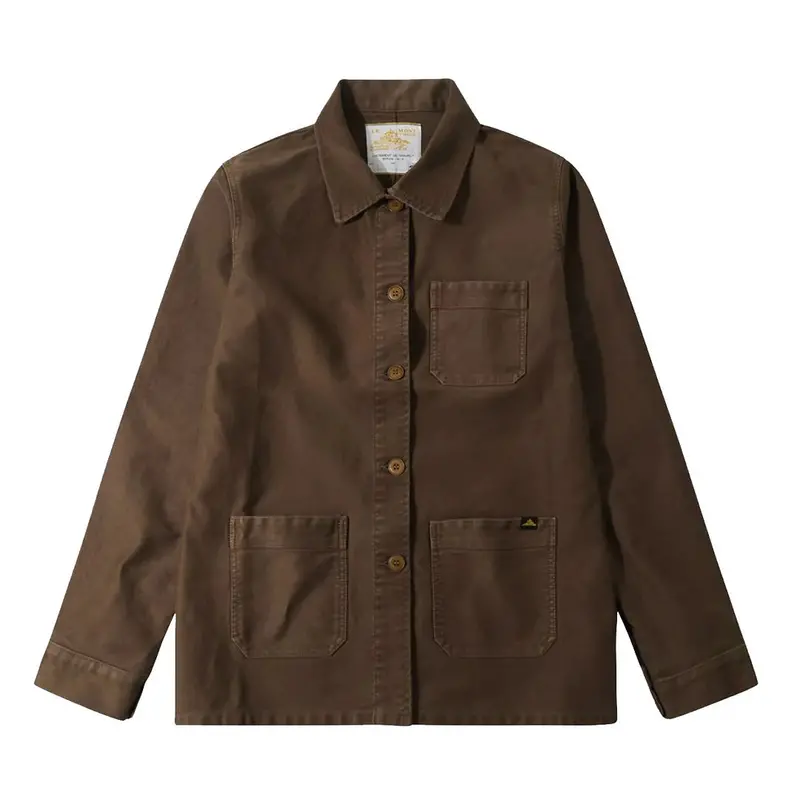 Rugged Work Jacket In Warm Brown 1