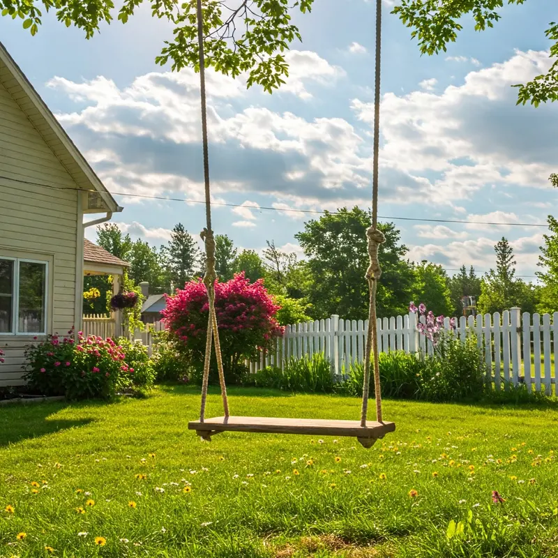 Rustic Jute-Rope Tree Swing – Heavy-Duty Handmade Garden Or Yard Seat For Adults & Children 1