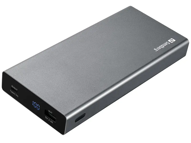 Sandberg High-Power Usb-C Powerbank – 20,000Mah With 100W Pd Fast Charging (Model 420-52) 1