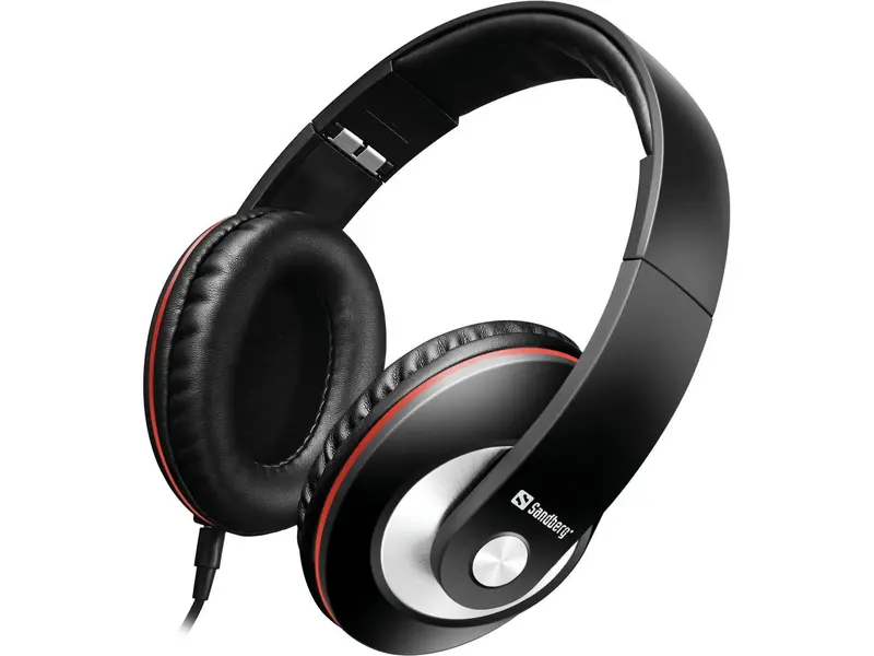 Sandberg Play’N Go Wired Black Headset – Lightweight, Foldable Design, Model 125-86 1