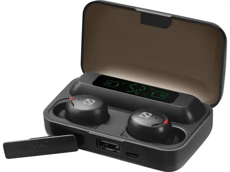 Sandberg True Wireless Earbuds With Built-In Power Bank – Model 126-38 1