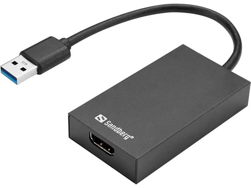 Sandberg Usb 3.0 To Hdmi Display Adapter – Plug-And-Play Video Output Converter 1
