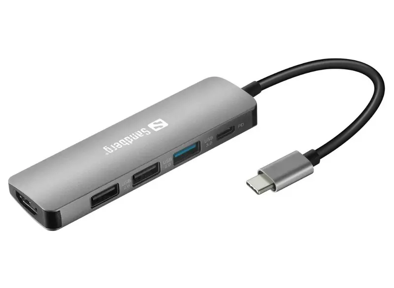 Sandberg Usb-C Dock – Hdmi, 3X Usb, And 100W Power Delivery 1