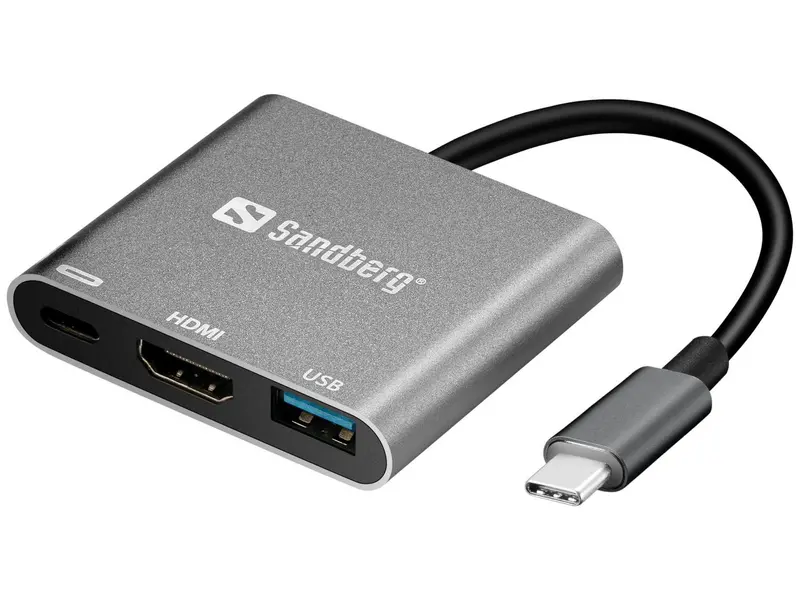Sandberg Usb-C Mini Dock – Hdmi Video Output + Usb Data Port In Compact Form 1