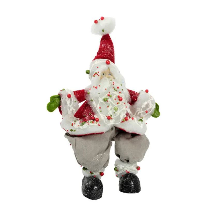 Seated Santa Claus Figurine – Hand-Painted Ceramic 1