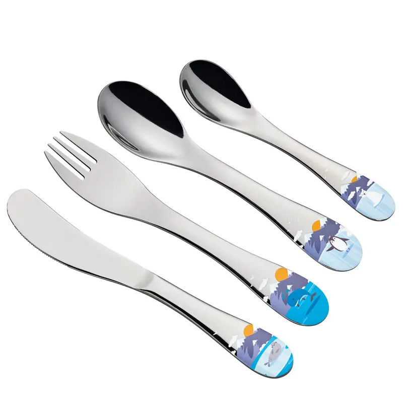 Seaworld Kids Cutlery Set – 4-Piece, 13.5–17 Cm Lengths 1