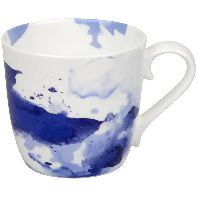 Seeing Blue Everyday Mug – 425 Ml Contemporary Ceramic Drinkware 1