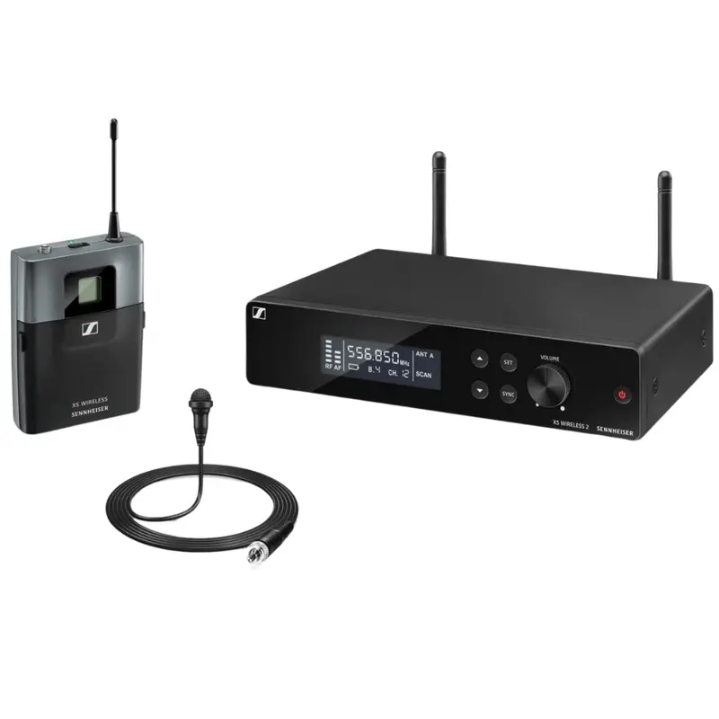 Sennheiser Xsw 2-Me2-E – All-In-One Wireless Vocal System, Includes Me2 Lapel Mic And Bodypack Transmitter 1