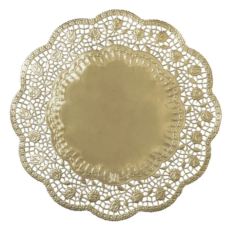 Set Of 4 Decorative Cake Stand Liners – Rose Pattern, Ø36 Cm Each 1