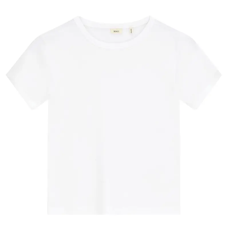 Seventies-Style Short-Sleeve Tee In Clean White 1