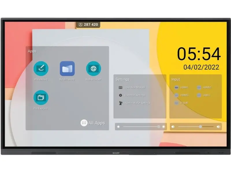 Sharp Pn-L862B 86-Inch 4K Smart Touch Display 1