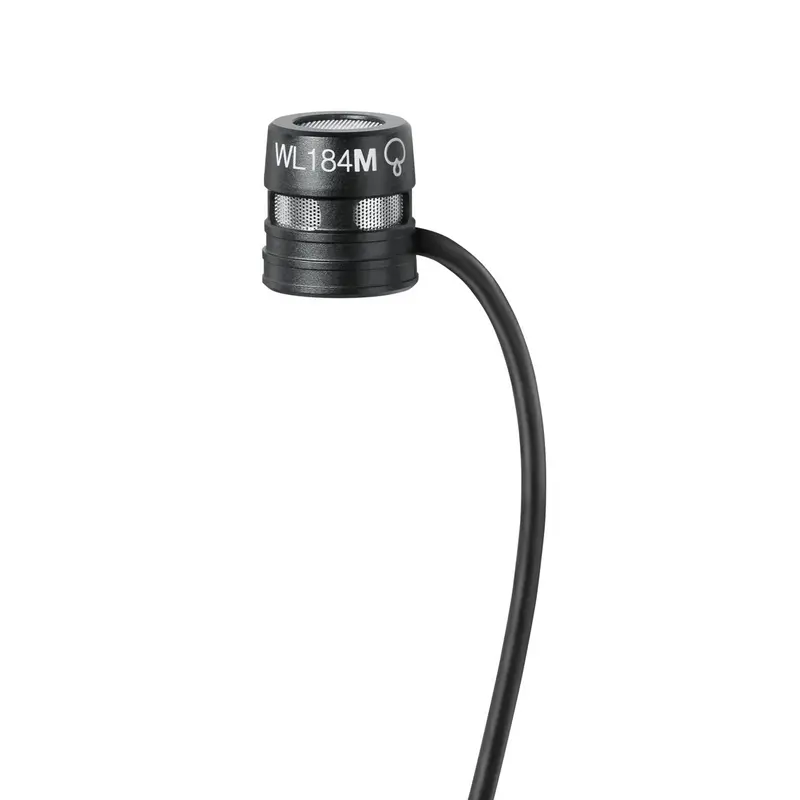 Shure Wl184M Supercardioid Lavalier Mic — Low-Profile, Professional Audio | Wl184Mb/S-Tqg 1