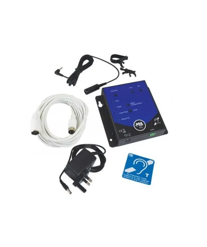 Signet Pda103C Compact Hearing Loop Kit With Auto Gain Control For Small Spaces 1
