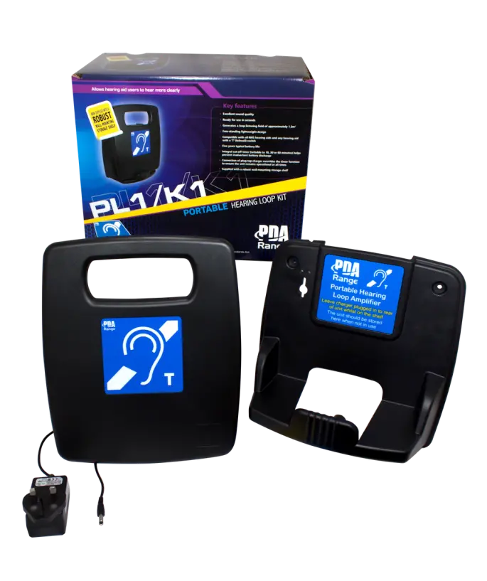 Signet Pl1/K1 Portable Hearing Loop Kit With Shelf And Charging Station 1