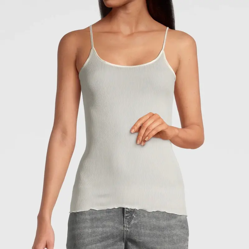 Silk Camisole Top In Ivory 1