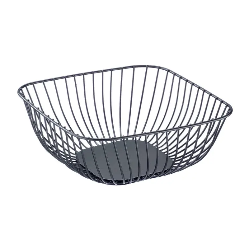 Small Quadro Wire Basket – Compact Round Kitchen Organizer (20X20X8 Cm) 1