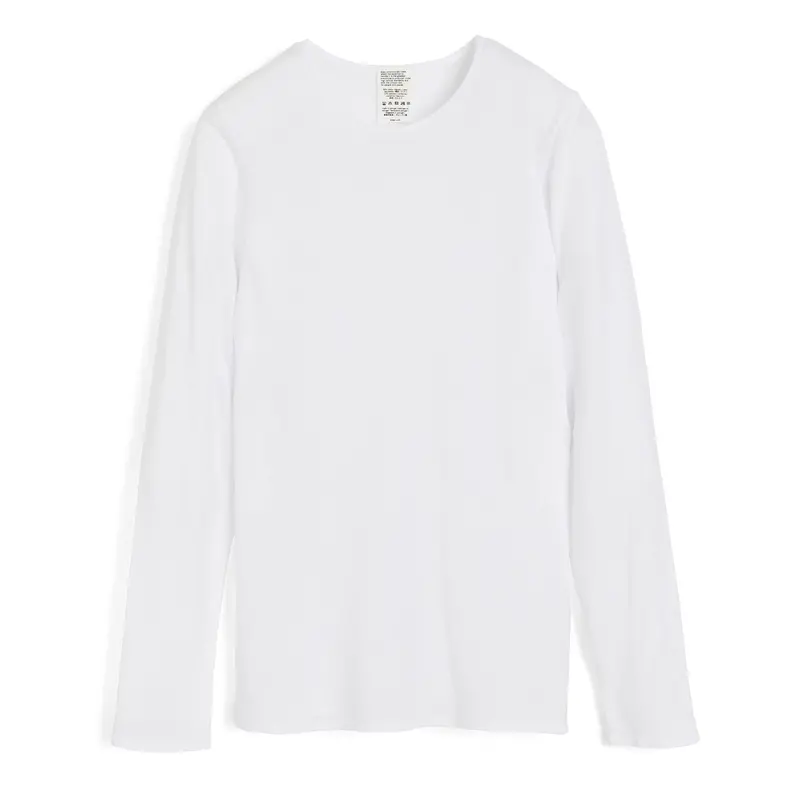 Soft Long-Sleeve Knit Top In White 1