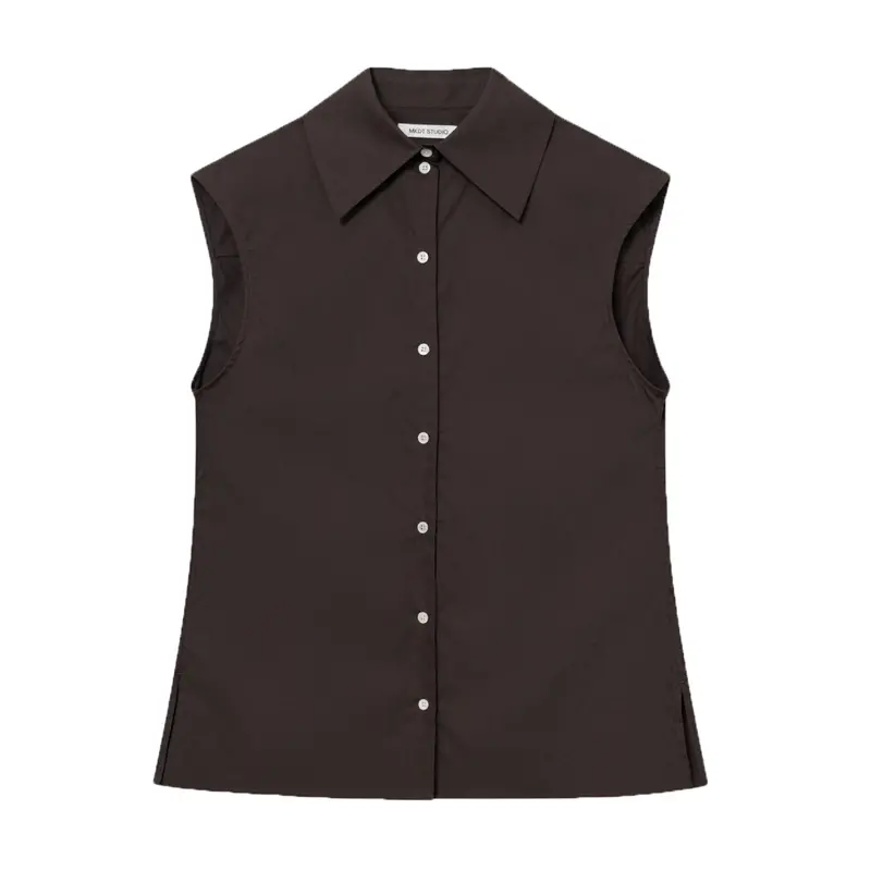 Somi Signature Poplin Shirt In Deep After Dark 1
