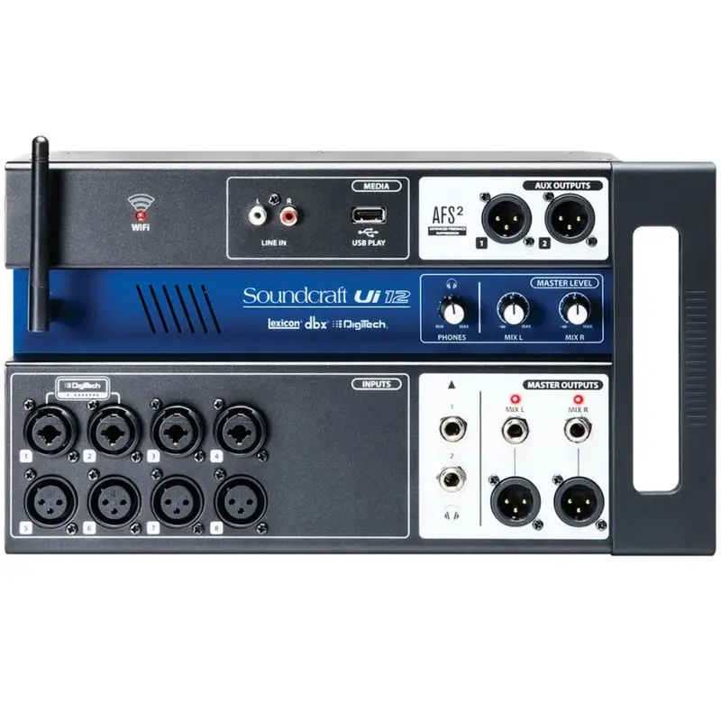 Soundcraft Ui12 12-Channel Wireless-Controlled Digital Mixer With App-Based Operation 1