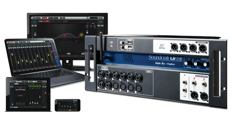 Soundcraft Ui16 – 16-Channel Digital Mixer With Wireless Remote Operation & Multi-Track Usb Recording | 5056221 1
