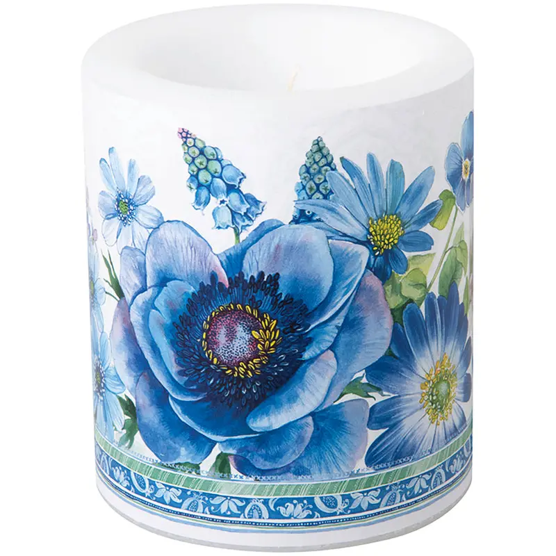 Springtime Blues Light Blue Round Lantern – 9 Cm × 10.5 Cm 1