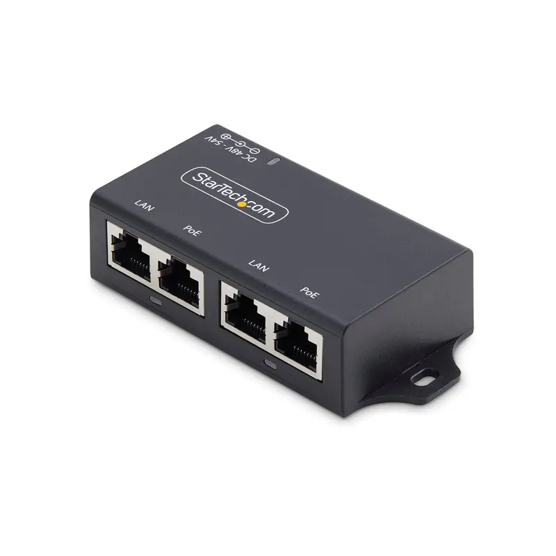 Startech 2-Port Gigabit Poe+ Midspan Injector (802.3Af/At, Up To 30W) | Af221Ce-Poe-Injector 1