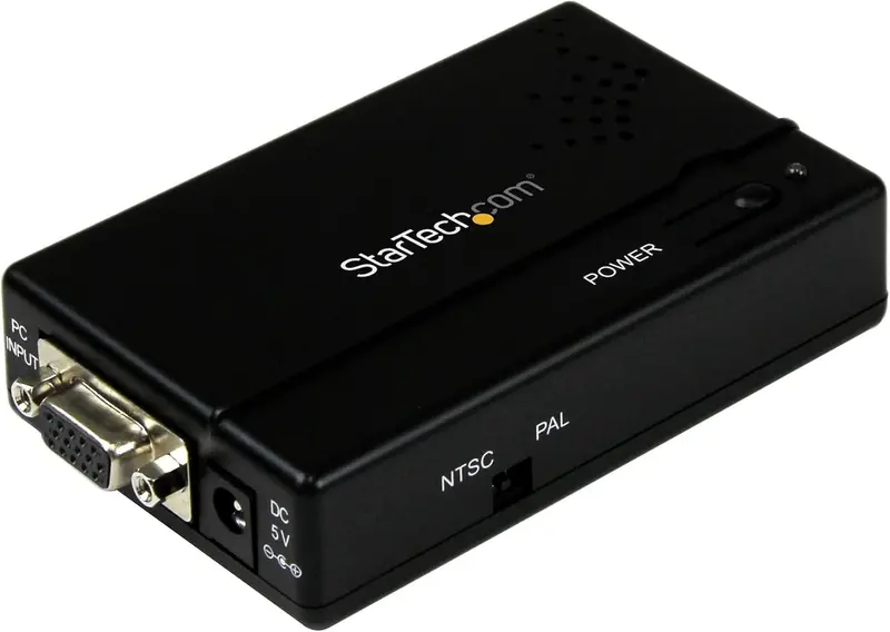 Startech Vga2Vid High-Res Converter: Vga To Rca Or S-Video For Tv Connectivity 1