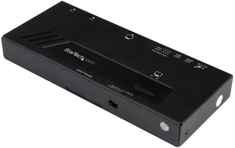 Startech Vs221Hd4Ka 2-Port Hdmi Automatic Video Switch With 4K Fast Transition And Taa Certification 1