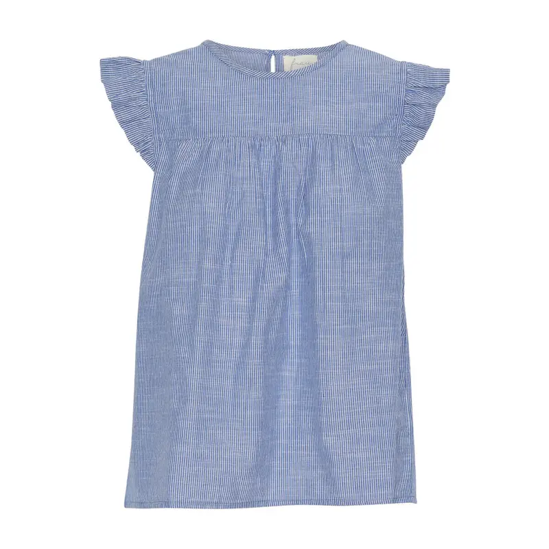 Stockholm Stripe Top In Medium Blue 1