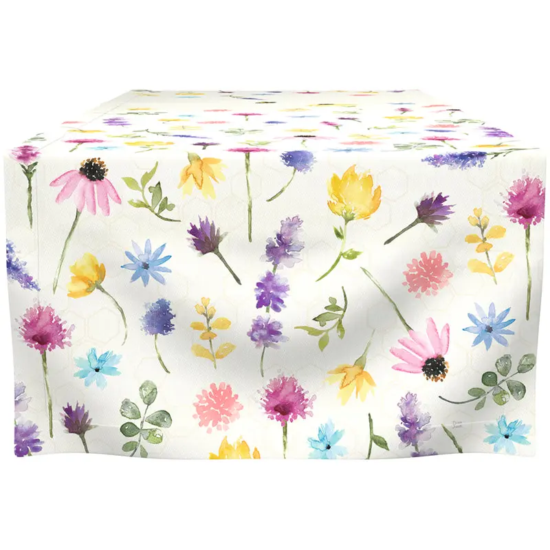 Summer Bees Cream Table Runner – 45 × 150 Cm 1