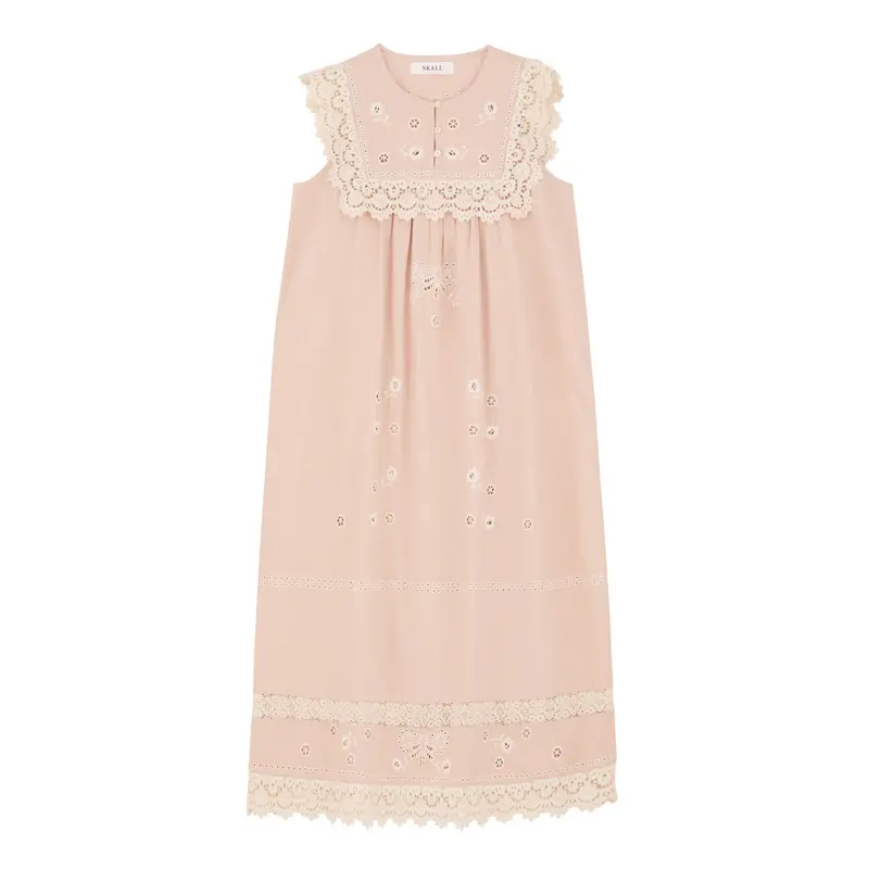Tallulah A-Line Dress In Antique Rose Hue 1