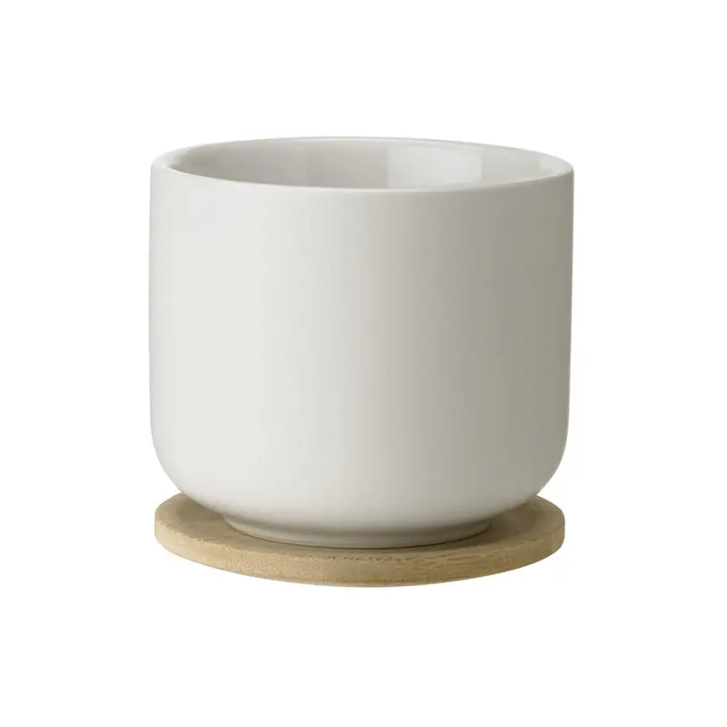 Theo Ceramic Mug With Matching Coaster (20 Cl, Ø8×8 Cm) 1