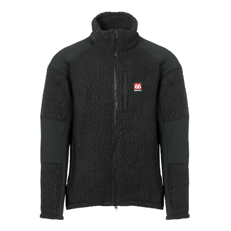 Tindur Black Technical Shearling Jacket 1