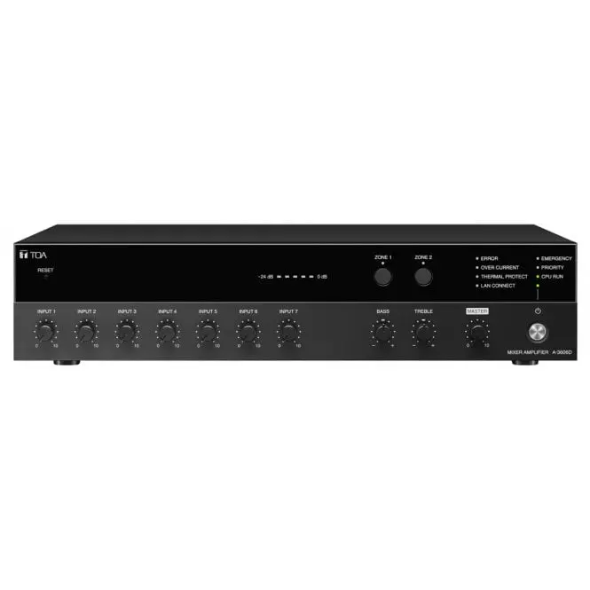Toa A-2060Dd 60W Digital Mixer Amplifier For 100V Line Systems 1