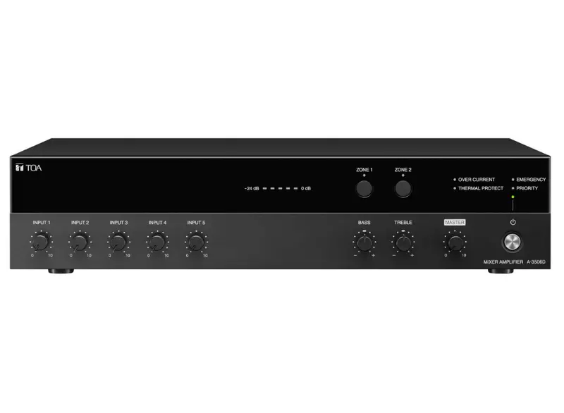 Toa A-3524D Five-Input Digital Mixer Amplifier 1