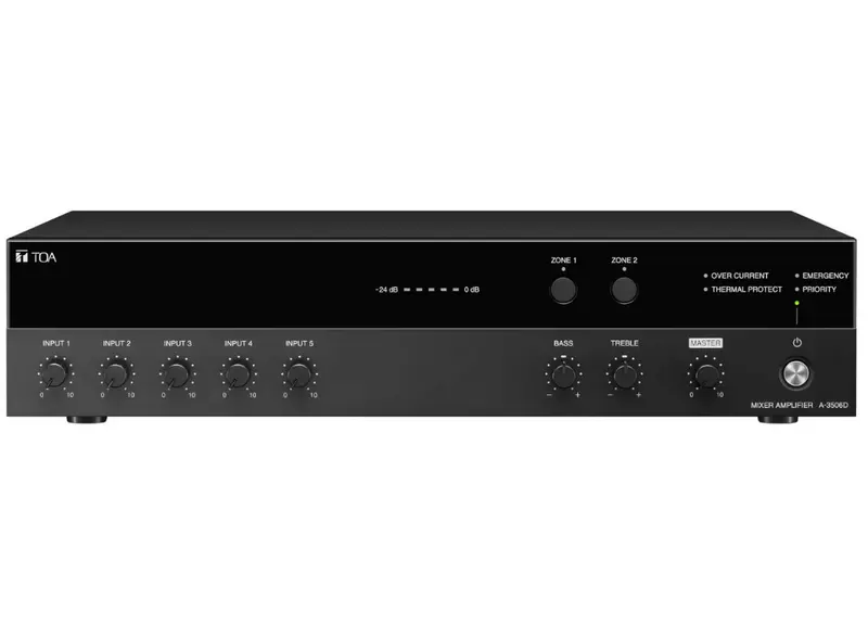 Toa A-3548D Five-Input Digital Audio Mixer Amplifier 1