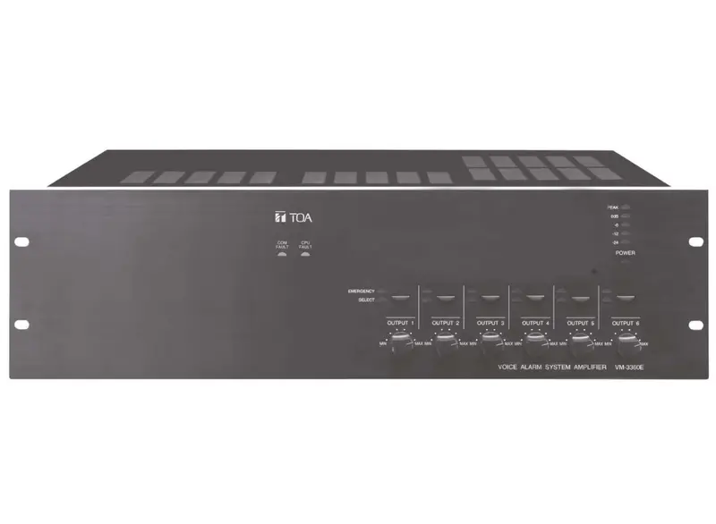 Toa Vm-3360E 360W Extension Amplifier For Distributed Audio Systems 1