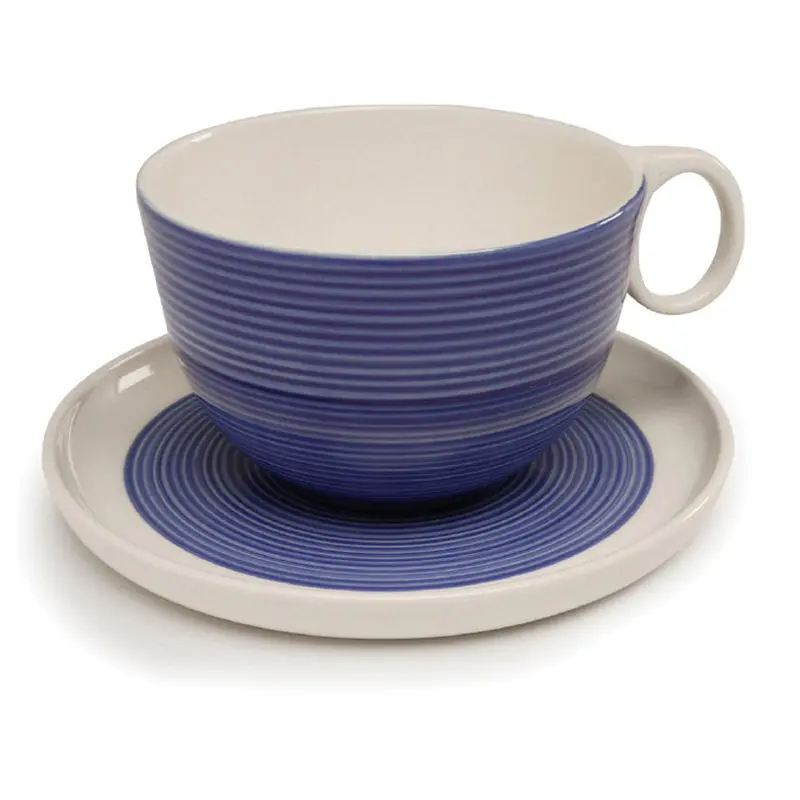 Two-Piece Blue Ceramic Mug Set – 20 Cl Capacity 1