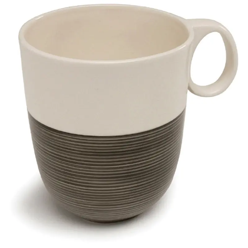 Two-Piece Gray Ceramic Mug Set 1