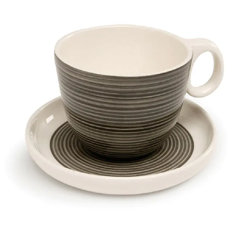 Two-Piece Gray Espresso Cup Set 1