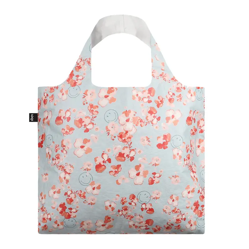 Tyvek Smiley Blossom Reusable Shopping Bag, 50X42/69 Cm 1