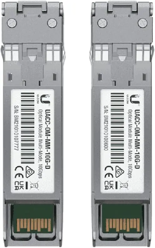 Ubiquiti 10G Sfp+ Multimode Transceiver – 850Nm 10Gbe Optical Module (2-Pack) 1