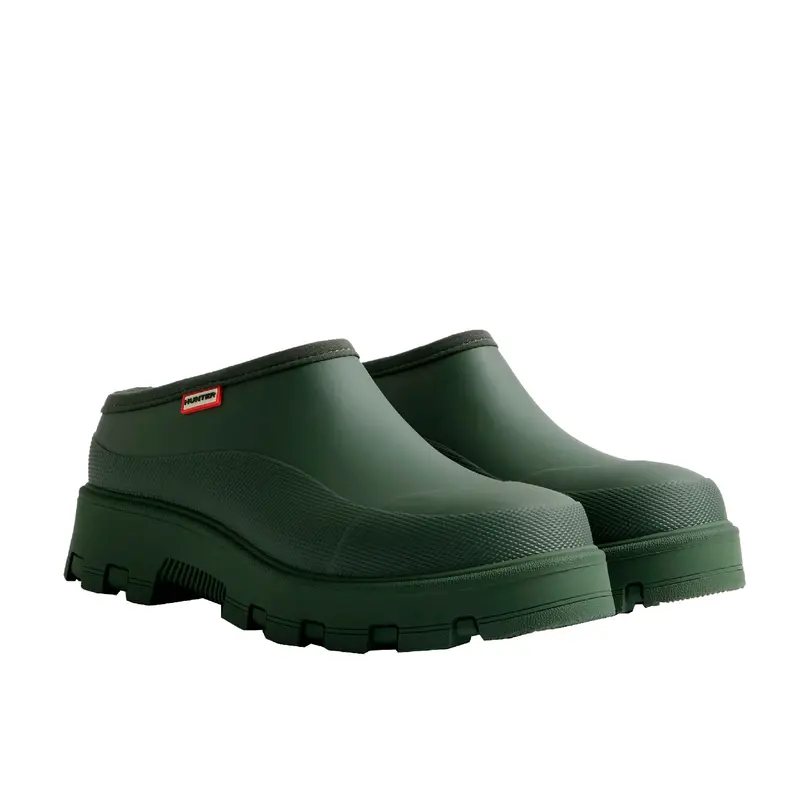 Unisex Elements Clog In Dark Olive Leather 1