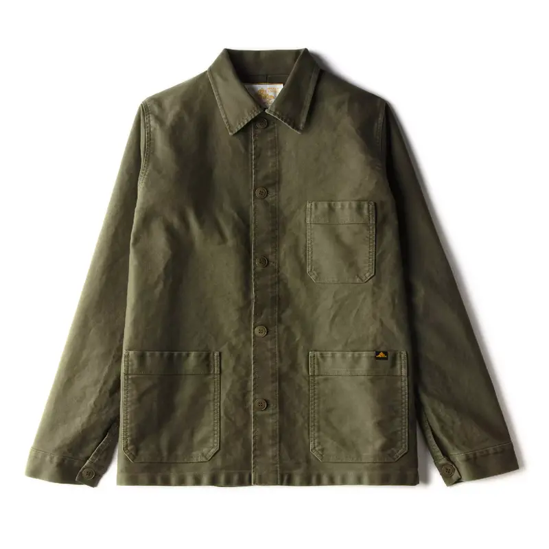 Utility Work Jacket In Earthy Khaki 1
