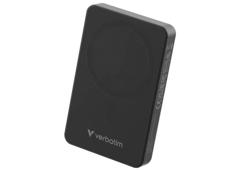 Verbatim Charge 'N' Go Essential Magnetic 10,000 Mah Wireless Power Bank – Black (32227) 1